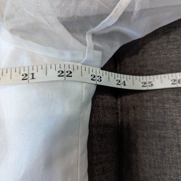 R&M Richards Vintage White Formal Bolero | Sheer Sparkle Details - Picture 8 of 9